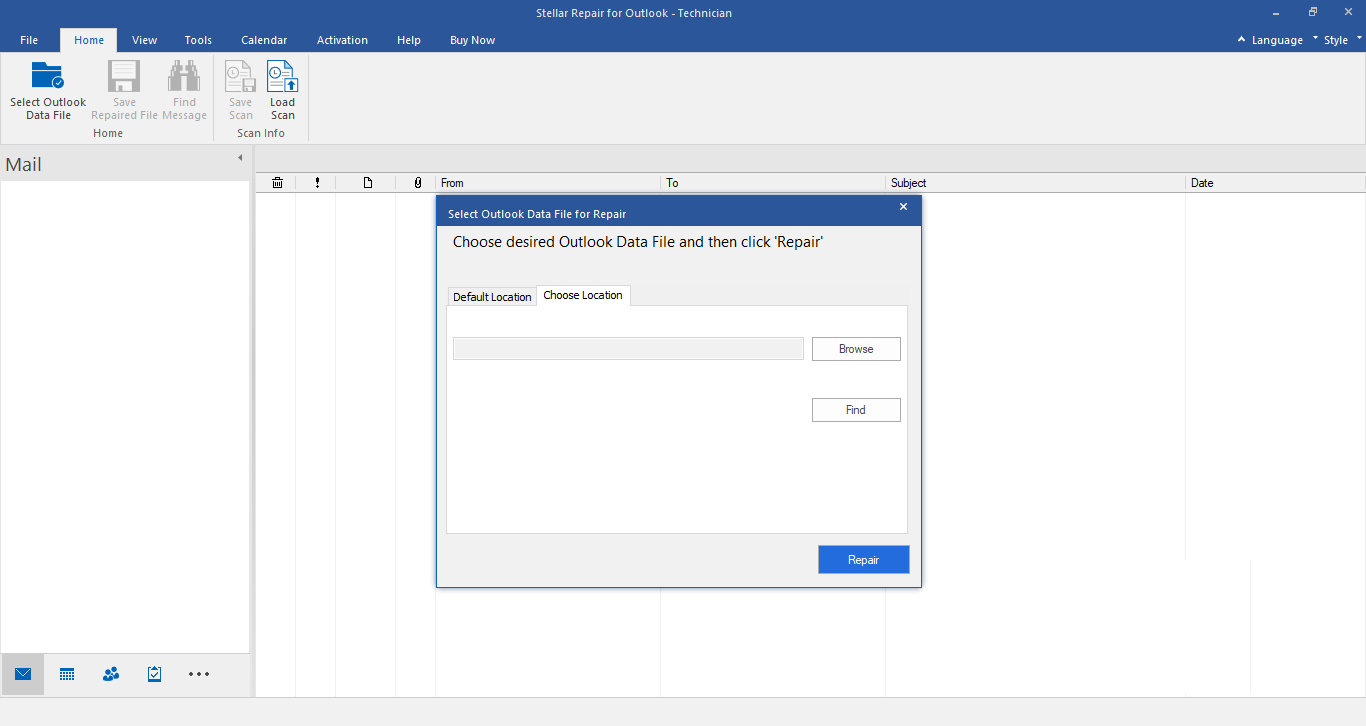 Repair for Outlook Interface 2